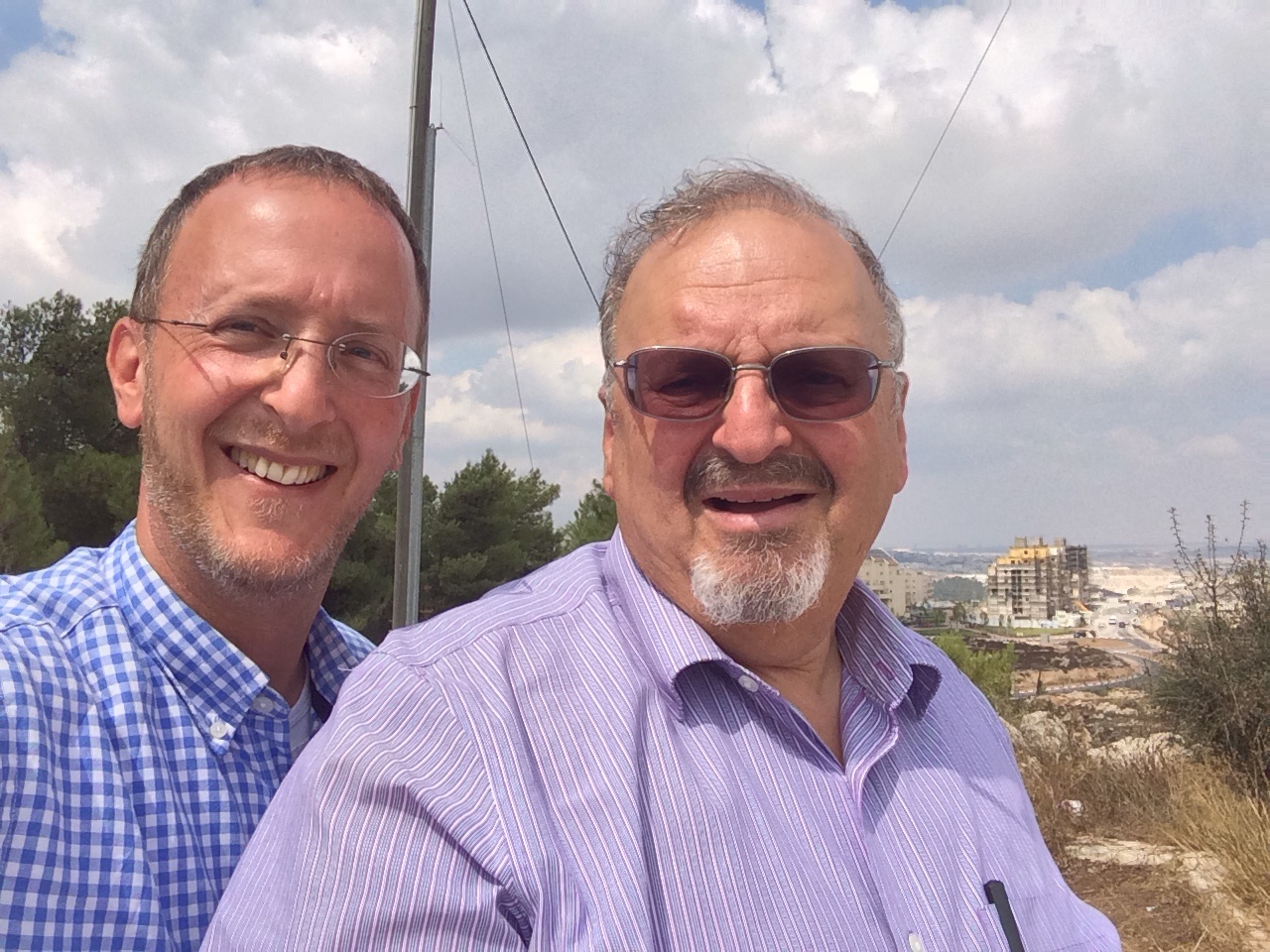 Rabbi Leo Dee and Elkan Levy, Efrat 8th September 2014