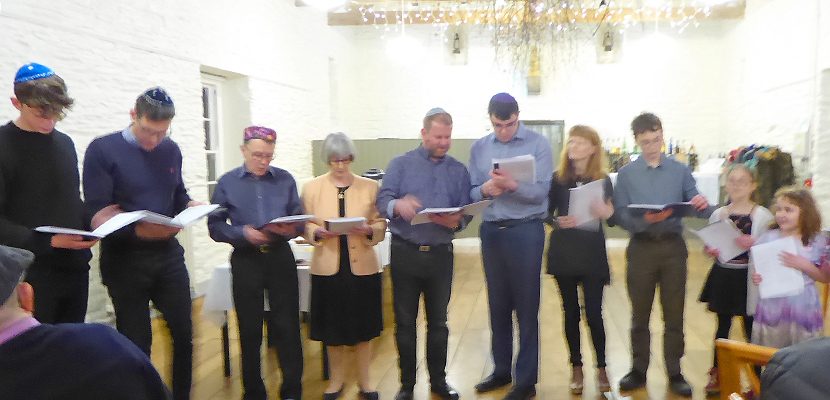 Singing at last year's Pesach