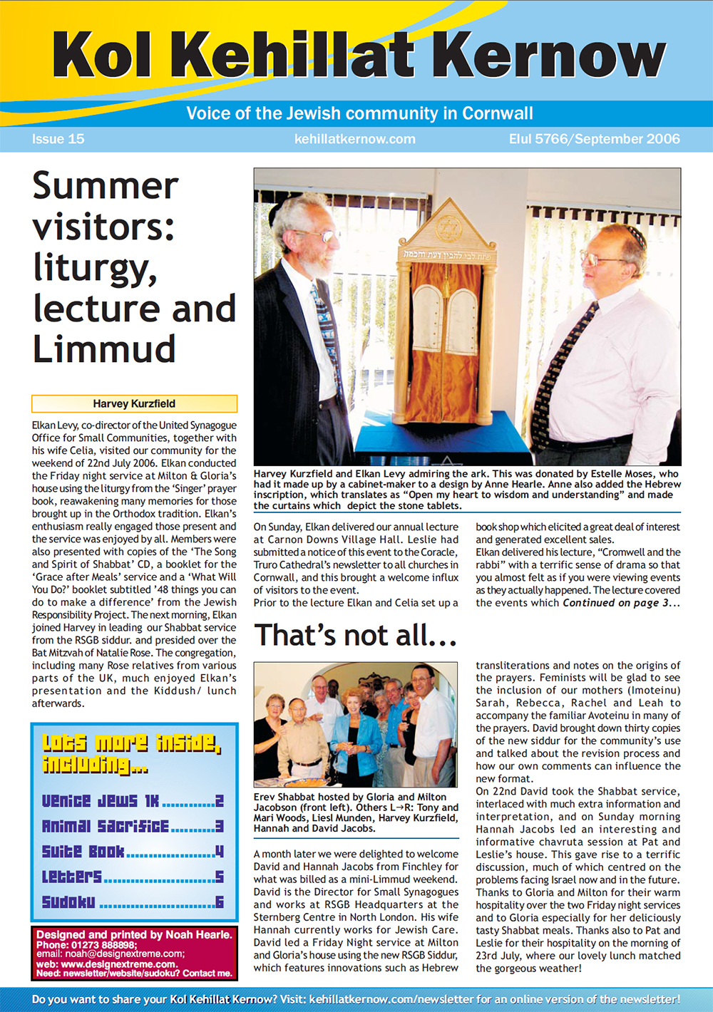 Newsletter cover