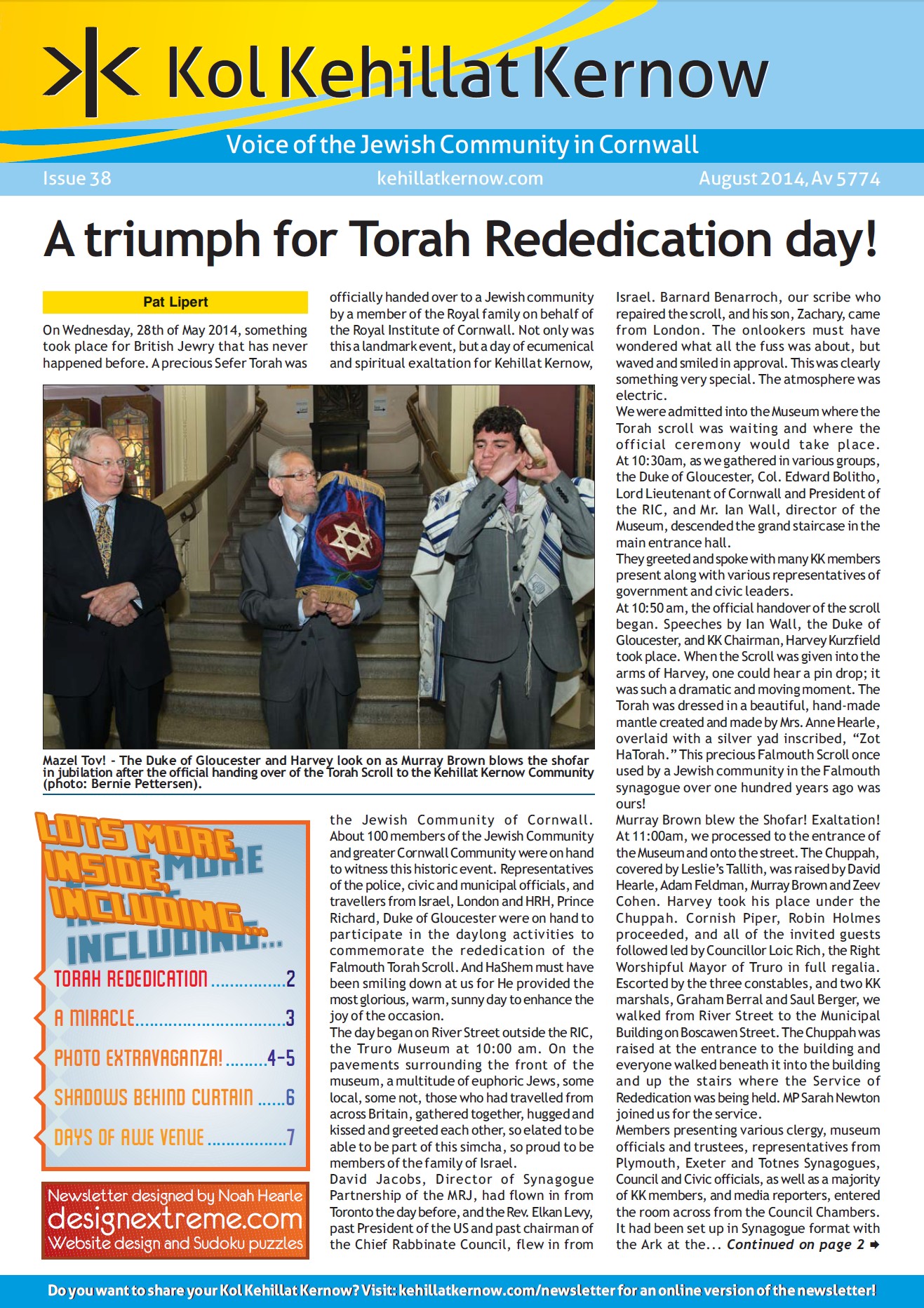 Newsletter cover