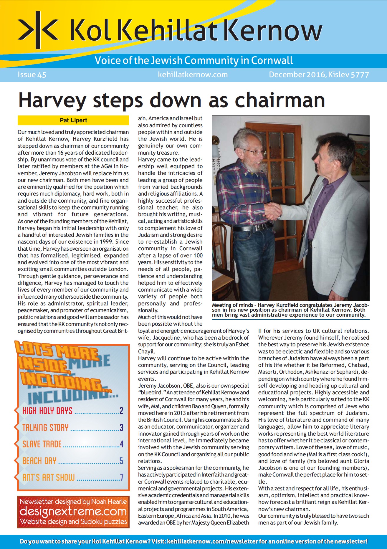 Newsletter cover