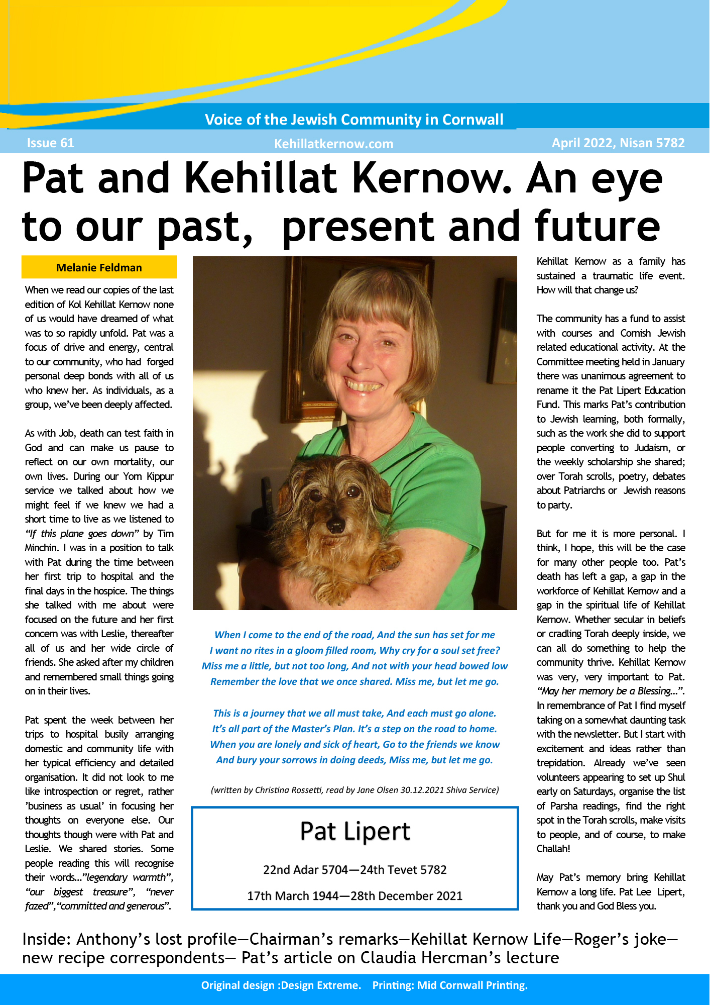 Newsletter cover